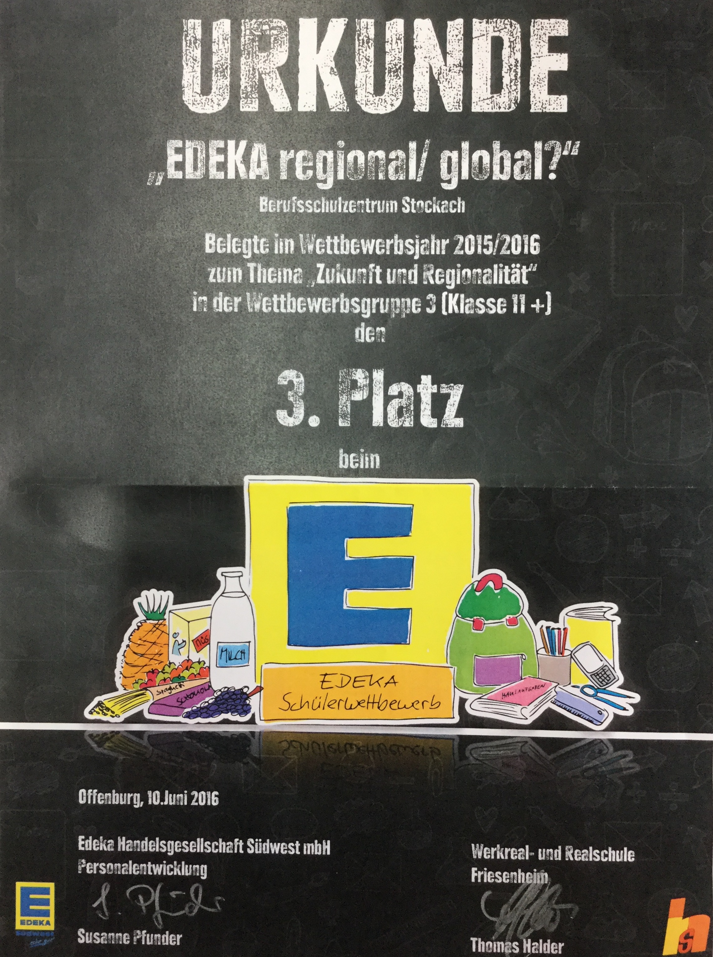 Urkunde Edeka