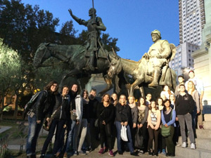 Gruppenfoto der Studienfahrt nach Madrid